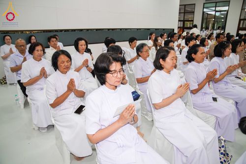 ภาพ No.315151:วันจันทร์ที่ 23 มีนาคม พ.ศ. 2569 พิธีบำเพ็ญกุศล คุณพ่อณรงค์ จินตมากุล  สิริอายุ 99 ปี 11 เดือน โยมบิดา พระครูปลัดรัตนวีรวัฒน์ (รังสฤษดิ์ อิทฺธิจินตโก) ที่ปรึกษาเจ้าคณะจังหวัดปทุมธานี เจ้าอาวาสวัดพระธรรมกาย  ณ ห้องปลูกศรัทธา 2 วัดพระธรรมกาย ปทุมธานี