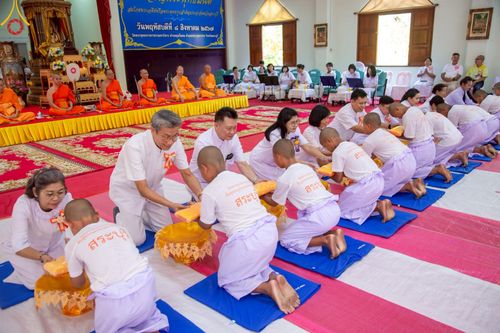 ภาพ No.216377:วันเสาร์ที่ 5 เมษายน พ.ศ. 2568 พิธีขอบรรพชา พิธีขอสรณคมน์และศีล พิธีขอนิสสัย พิธีถวายบาตร ในโครงการบรรพชาสามเณรฟื้นฟูพระพุทธศาสนาทั่วไทย  ณ วัดพระพุทธบาท ราชวรมหาวิหาร ต.ขุนโขลน อ.พระพุทธบาท จ.สระบุรี