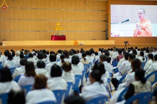 ภาพ No.90406:งานสัมมนา ผู้นำบุญยอดกัลยาณมิตร 77 จังหวัดทั่วไทย โครงการกฐินสามัคคีทั่วไทย 5,000 วัด พุทธศักราช 2566 และโครงการอุปสมบท 3,000 รูป บูชาธรรมมหาปูชนียาจารย์ ระหว่าง วันที่ 6 - 8 ตุลาคม พ.ศ. 2566 ณ จ.นครราชสีมา