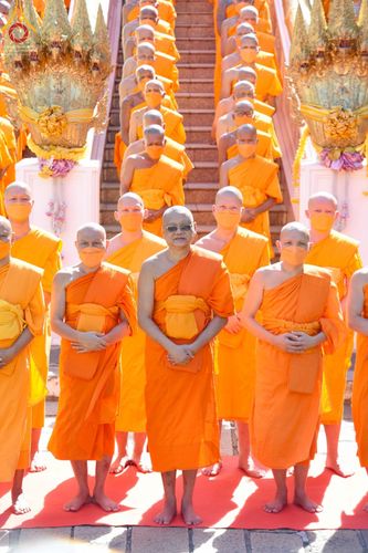 ภาพ No.67803:พิธีเจริญพระพุทธมนต์และถวายภัตตาหารเป็นสังฆทาน วันศุกร์ที่ 9 ธันวาคม พ.ศ. 2565 โครงการอุปสมบท รุ่นบูชาธรรมมหาปูชนียาจารย์ ณ วัดพระพุทธบาทราชวรมหาวิหาร อ.พระพุทธบาท จ.สระบุรี