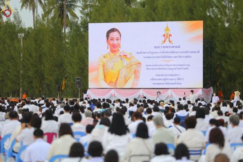 ภาพ No.70150:พิธีจุดประทีปถวายเป็นพุทธบูชา และบูชาธรรมมหาปูชนียาจารย์ ในโครงการธรรมยาตรากตัญญูบูชา มหาปูชนียาจารย์ พระมงคลเทพมุนี(สด จนฺทสโร) พระผู้ปราบมาร ปีที่ 11 ณ อนุสรณ์สถานลำดับที่ 2 สถานที่ตั้งมโนปณิธานบวชตลอดชีวิต อนุสรณ์สถานคลองบางนางแท่น อ.สามพราน จ.นครปฐม 