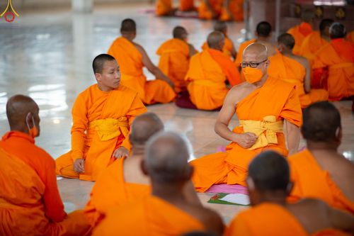 ภาพ No.80011:สามเณรฟังธรรม ปฎิบัติธรรม ในโครงการบรรพชาสามเณรหมู่ ประเทศเนปาล วันที่ 20 มีนาคม พ.ศ.2566