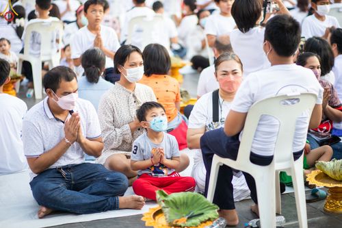 ภาพ No.78412:พิธีตัดปอยผม โครงการหน่อแก้วเปรียญธรรมรุ่นที่ 11  วันที่ 26 มีนาคม พ.ศ.2566  ณ หมู่กุฏิสามเณร อาคารค่ายจองแชมป์ วัดพระธรรมกาย