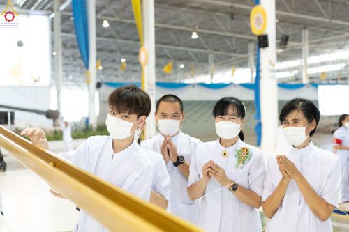 ภาพ No.77848:พิธีหล่อพระบรมพุทธเจ้า ทิศตะวันตก  วันอาทิตย์ที่ 19 มีนาคม พ.ศ. 2566 ณ วัดพระธรรมกาย จ.ปทุมธานี