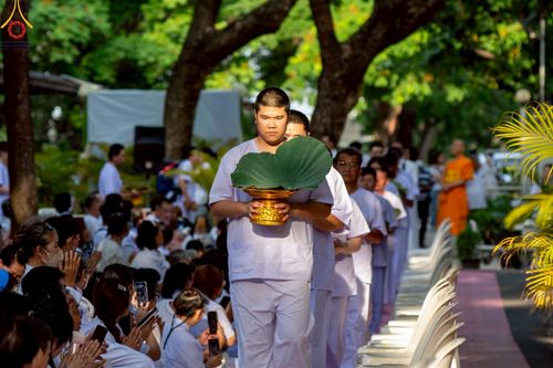 ภาพ No.216644:วันอาทิตย์ที่ 6 เมษายน พ.ศ. 2568 พิธีตัดปอยผม และปลงผมนาคธรรมทายาท โครงการบวชบูชาธรรม81ปี หลวงพ่อธัมมชโย โครงการ 1 และ 2 โครงการนานาชาติ AEC&WAB รุ่น CEO (ผู้บริหาร) รุ่นที่4 ณ หมู่บ้านบรรลุธรรม วัดพระธรรมกาย