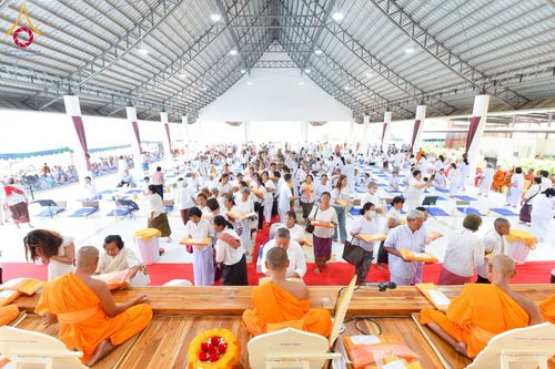 ภาพ No.216606:วันเสาร์ที่ 5 เมษายน พ.ศ. 2568 พิธีทอดผ้าป่าสามัคคีสร้างกุฎิสงฆ์ ณ ธุดงคสถานอำนาจเจริญ