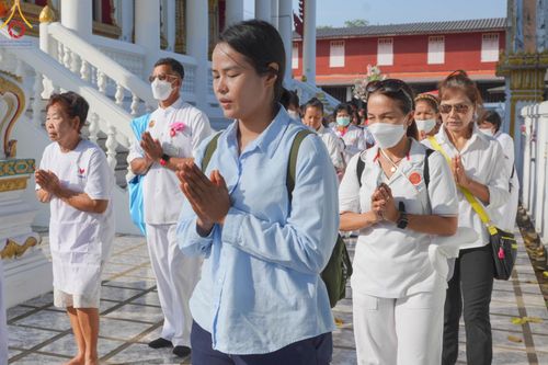 ภาพ No.113875:พิธีทอดผ้าป่าทำนุบำรุงศาสนสถาน ณ วัดอัมพวัน ต.บางม่วง อ.บางใหญ่ จ.นนทบุรี วันที่ 17 มกราคม พ.ศ. 2567