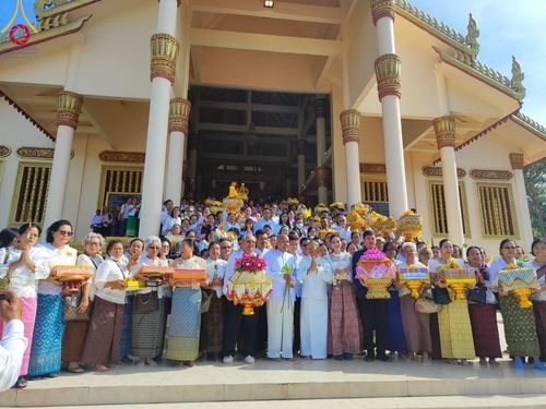 กฐินวัดธรรมบัณฑิต เขตคีรีรม จังหวัดกัมปงสปือ กัมพูชา วันที่ 22 พฤศจิกายน พ.ศ. 2566