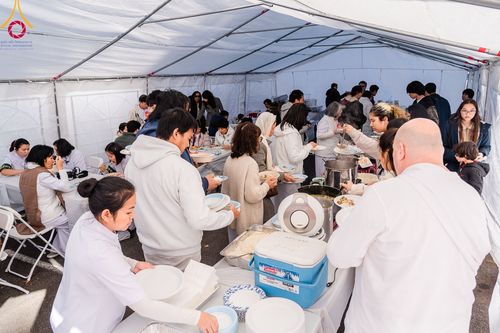 ภาพ No.100728:พิธีทอดกฐินบรมจักรพรรดิสร้างทุกสิ่ง  ณ วัดพระธรรมกายนิวเจอร์ซี ประเทศสหรัฐอเมริกา วันอาทิตย์ ที่ 19 พฤศจิกายน พ.ศ 2566