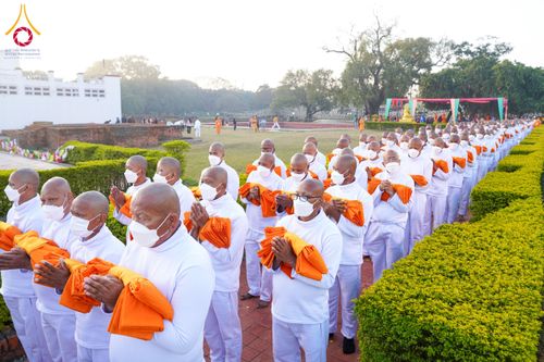 พิธีบรรพชาธรรมทายาท ในโครงการบรรพชา 1,250 รูป ณ แดนประสูติ สวนลุมพินี ประเทศเนปาล วันที่ 9 มีนาคม พ.ศ. 2567