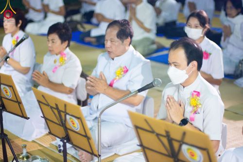 ภาพ No.108956:พิธีถวายภัตตาหารเป็นสังฆทาน แด่คณะพระธรรมยาตราฯ ในโครงการธรรมยาตรากตัญญูบูชา มหาปูชนียาจารย์ พระมงคลเทพมุนี(สด จนฺทสโร) พระผู้ปราบมาร อนุสรณ์สถาน 7 แห่ง ปีที่ 12 วันที่ 9 มกราคม พ.ศ. 2567 ณ อนุสรณ์สถานคลองบางนางแท่น  อ.สามพราน จ.นครปฐม