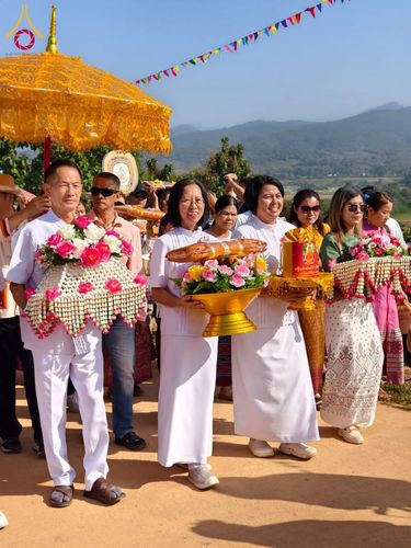 ภาพ No.178762:พิธีทอดกฐิน ณ ที่พักสงฆ์ปุญญวนาราม (พระธาตุม่อนวังผา หรือ อาศรมม่อนเผด) ต.ศิลาแลง อ.ปัว จ.น่าน ในโครงการกฐินสามัคคีทั่วไทย 30,000 วัด บูชาธรรม 80 ปี หลวงพ่อธัมมชโย โดยคณะศิษยานุศิษย์วัดพระธรรมกาย วันที่ 10 พฤศจิกายน พ.ศ. 2567