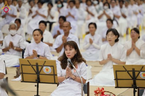 ภาพ No.128101:พิธีถวายภัตตาหารเป็นสังฆทาน แด่คณะพระธรรมยาตราฯ ในโครงการธรรมยาตราอัญเชิญพระบรมสารีริกธาตุ  ประดิษฐาน ณ มหารัตนเจดีย์สิริปทุมสวรรค์ อ.บางกล่ำ จ.สงขลา วันที่ 10 มีนาคม พ.ศ. 2567