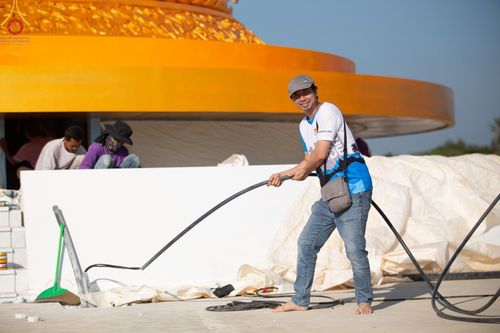 ภาพ No.127986:V.32 เต็มที่เพื่อบางกล่ำ การเตรียมงานของเจ้าหน้าที่หน่วยงานต่างๆ  เพื่องานธรรมยาตราอัญเชิญพระบรมสารีริกธาตุ ประดิษฐาน ณ ศูนย์ปฏิบัติธรรมภาคใต้ อ.บางกล่ำ จ.สงขลา ระหว่างวันที่ 9-10 มีนาคม พ.ศ. 2567