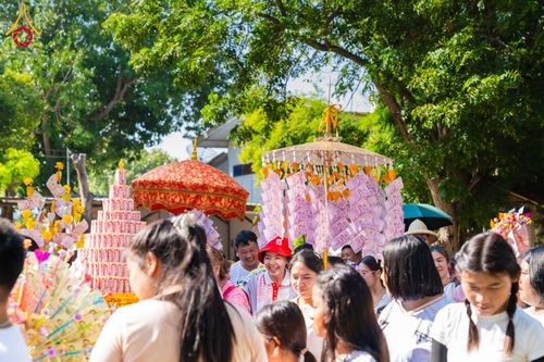 ภาพ No.182443:พิธีทอดกฐิน ณ วัดโปรยฝน จ.ปทุมธานี ในโครงการทอดกฐินสามัคคีทั่วไทย 30,000 วัด บูชาธรรม 80 ปี หลวงพ่อธัมมชโย โดยคณะศิษยานุศิษย์วัดพระธรรมกาย วันที่ 9 พฤศจิกายน พ.ศ. 2567