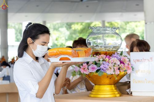 ภาพ No.86680:พิธีบุพเปตพลี  ครั้งที่ 139 ร่วมอุทิศบุญแด่หมู่ญาติที่ล่วงลับไปแล้ว และสืบทอดอายุพระพุทธศาสนา วันพฤหัสบดีที่ 31 สิงหาคม พ.ศ.2566 วันพระขึ้น 15 ค่ำ เดือน 9 ณ หอฉันคุณยายอาจารย์ฯ วัดพระธรรมกาย