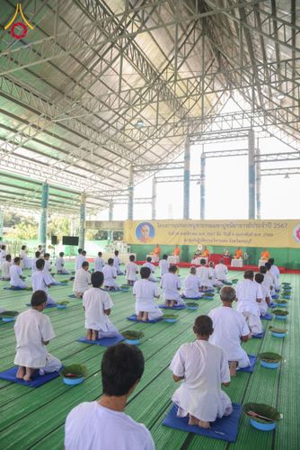 ภาพ No.180170:พิธีตัดปอยผมธรรมทายาท ณ ศูนย์ปฏิบัติธรรมวิหารแดง จ.สระบุรี โครงการบรรพชาอุปสมบท บูชาธรรมมหาปูชนียาจารย์ วันที่ 5 ธันวาคม พ.ศ. 2567