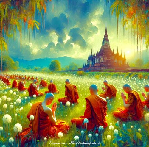 ภาพ No.144517:ภาพพระพุทธศาสนาจาก A.I. ชุดที่ 1 (Artificial Intelligence)