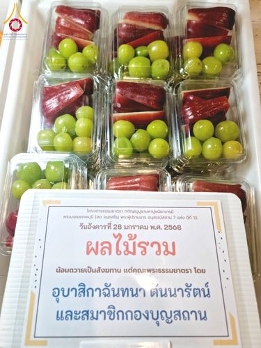 ภาพ No.202824:พิธีถวายภัตตาหารเป็นสังฆทาน แด่พระธรรมยาตรา ณ วัดพระธรรมกาย ตำบลคลองสาม อำเภอคลองหลวง จังหวัดปทุมธานี ในโครงการธรรมยาตรา กตัญญูบูชา มหาปูชนียาจารย์ พระมงคลเทพมุนี(สด จนฺทสโร) พระผู้ปราบมาร อนุสรณ์สถาน 7 แห่ง ปีที่ 13 วันที่ 28 มกราคม พ.ศ. 2568