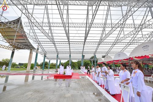 ภาพ No.158177:พิธีทอดผ้าป่า ติดตั้งแผ่นสิริฉะทะนะรัสมี(หลังคา) อาคาร 80 ปี หลวงพ่อธัมมชโย วันอาทิตย์ที่ 22 กันยายน พ.ศ. 2567 ณ ศูนย์ปฏิบัติธรรมวิหารแดง อ.วิหารแดง จ.สระบุรี