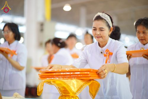 ภาพ No.215454:วันอาทิตย์ต้นเดือนที่ 6 เมษายน พ.ศ. 2568 ขบวนอัญเชิญผ้าป่าสมทบ มหาสังฆทาน 40,000 กว่าวัดทั่วประเทศ ณ สภาธรรมกายสากล วัดพระธรรมกาย