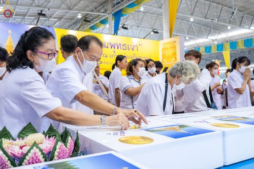 ภาพ No.77565:พิธีหล่อพระบรมพุทธเจ้า วัน อาทิตย์ที่ 12 มีนาคม พ.ศ. 2566 ณ วัดพระธรรมกาย จ.ปทุมธานี