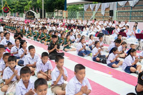 ภาพ No.349996:วันที่ 17 กันยายน พ.ศ. 2569 พิธีตักบาตรเข้าพรรษา 109 รูป ถวายเป็นพระราชกุศลสมเด็จพระบรมราชชนนีพันปีหลวง  ณ โรงเรียนสังข์อ่ำวิทยา อำเภอคลองหลวง จังหวัดปทุมธานี