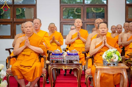 ภาพ No.314711:วันเสาร์ที่ 21 มีนาคม พ.ศ. 2569 พิธีบำเพ็ญกุศล คุณพ่อณรงค์ จินตมากุล  สิริอายุ 99 ปี 11 เดือน โยมบิดา พระครูปลัดรัตนวีรวัฒน์ (รังสฤษดิ์ อิทฺธิจินตโก) ที่ปรึกษาเจ้าคณะจังหวัดปทุมธานี เจ้าอาวาสวัดพระธรรมกาย  ณ ห้องปลูกศรัทธา 2 วัดพระธรรมกาย ปทุมธานี