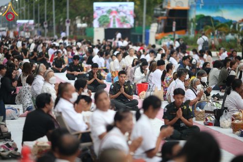 ภาพ No.210368:วันอาทิตย์ที่ 9 มีนาคม พ.ศ. 2568 พ่อเมืองโคราชจัดตักบาตรพระหมื่น ทำบุญเมือง 557 ปี