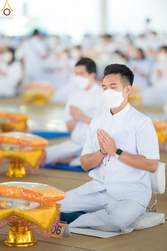 ภาพ No.72802:พิธีเจริญพระพุทธมนต์ และถวายภัตตาหารเป็นสังฆทาน เนื่องในวันคล้ายวันเกิด ครบรอบ 114 ปี คุณยายอาจารย์มหารัตนอุบาสิกาจันทร์ ขนนกยูง วันที่ 19 มกราคม พ.ศ. 2566 ณ หอฉันคุณยายอาจารย์ฯ วัดพระธรรมกาย จ.ปทุมธานี