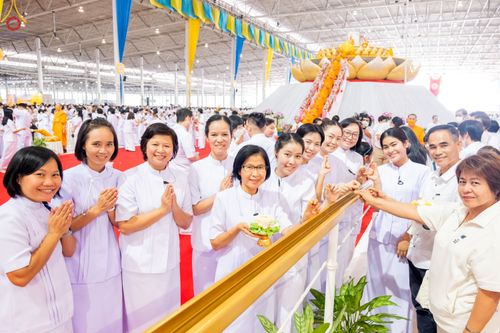 ภาพ No.77834:พิธีหล่อพระบรมพุทธเจ้า ทิศตะวันตก  วันอาทิตย์ที่ 19 มีนาคม พ.ศ. 2566 ณ วัดพระธรรมกาย จ.ปทุมธานี