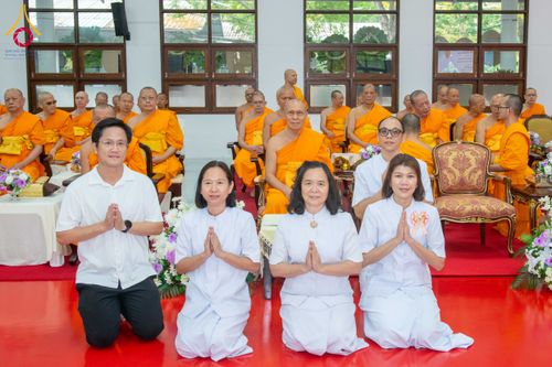 ภาพ No.315324:วันอังคารที่ 24 มีนาคม พ.ศ. 2569 พิธีบำเพ็ญกุศล คุณพ่อณรงค์ จินตมากุล  สิริอายุ 99 ปี 11 เดือน โยมบิดา พระครูปลัดรัตนวีรวัฒน์ (รังสฤษดิ์ อิทฺธิจินตโก) ที่ปรึกษาเจ้าคณะจังหวัดปทุมธานี เจ้าอาวาสวัดพระธรรมกาย  ณ ห้องปลูกศรัทธา 2 วัดพระธรรมกาย ปทุมธานี