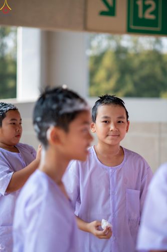 ภาพ No.316839:วันเสาร์ที่ 28 มีนาคม พ.ศ.2569 พิธีปลงผมนาคธรรมทายาท โครงการสามเณรยุวธรรมทายาท รุ่นที่ 34 โครงการสามเณรมัชฌิมธรรมทายาท รุ่นที่ 30 ณ มหารัตนวิหารคด 13 วัดพระธรรมกาย