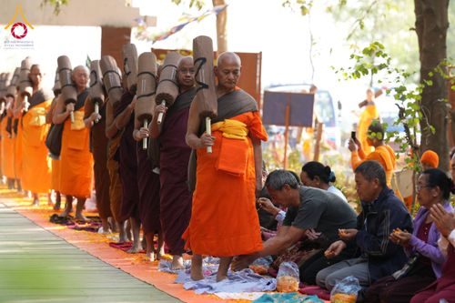 ภาพ No.132094:พิธีต้อนรับ พระ-สามเณร ธรรมยาตรา ในโครงการบรรพชา 1,250 รูป ณ แดนประสูติ สวนลุมพินี ประเทศเนปาล วันที่ 16-17 มีนาคม พ.ศ. 2567