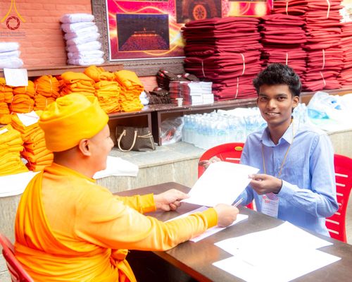 ภาพ No.209824:วันที่ 28 กุมภาพันธ์ พ.ศ.2568 พิธีเปิดโครงการบวชสามเณร พิธีถวายไทยธรรม พิธีขอขมามอบผ้าไตร  ณ เมืองปาตัน ประเทศเนปาล