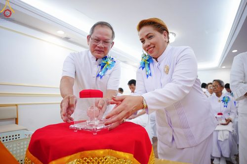 ภาพ No.144763:พิธีประดิษฐานลูกนิมิตมหาสมบัติ ผูกสีมาสถาปนาอุโบสถ บูชาธรรม ๘๐ ปี หลวงพ่อธัมมชโย วันอาทิตย์ที่ ๓๐ มิถุนายน พ.ศ. ๒๕๖๗ วัดพระธรรมกายนิวเจอร์ซี ประเทศสหรัฐอเมริกา