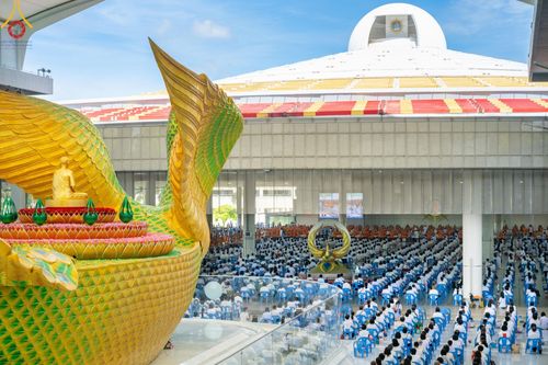 ภาพ No.143236:พิธีถวายภัตตาหารเพื่อเป็นกำลังแห่งการเข้าถึงธรรม ของพระภิกษุสามเณร วัดพระธรรมกาย วันเสาร์ที่ 6 กรกฏาคม พ.ศ. 2567 ณ หอฉันคุณยายอาจารย์ วัดพระธรรมกาย จ.ปทุมธานี