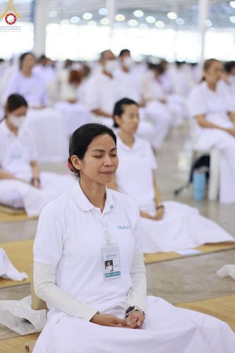 ภาพ No.206003:พิธีตักบาตร และ พิธีบูชาข้าวพระ ในวันอาทิตย์ต้นเดือน 2 กุมภาพันธ์ พ.ศ. 2568 ณ สภาธรรมกายสากล วัดพระธรรมกาย