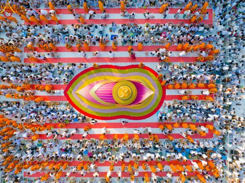 ภาพ No.116188:พิธีตักบาตรพระธรรมยาตรา ณ อนุสรณ์สถานลำดับที่ 4 สถานที่เกิดด้วยกายธรรม วัดโบสถ์(บน) จ.นนทบุรี วันที่ 21 มกราคม พ.ศ. 2567