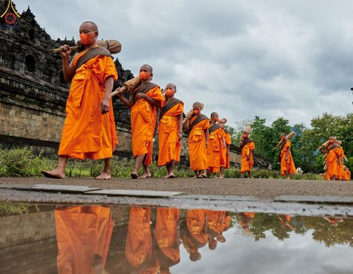 ภาพ No.68438:ธรรมยาตรา ณ มหาเจดีย์บรมพุทโธ ประเทศอินโดนีเซีย วันที่ 24 ธันวาคม พ.ศ. 2565