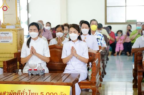 ภาพ No.64820:พิธีทอดกฐินสามัคคีทั่วไทย 5,000 วัด โดยคณะศิษยานุศิษย์วัดพระธรรมกาย น้อมบูชาธรรม 78 ปี หลวงพ่อธัมมชโย  วันจันทร์ที่ 7 พฤศจิกายน พ.ศ. 2565  ณ วัดสระบัว อำเภอธัญบุรี จังหวัดปทุมธานี