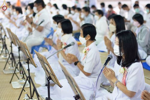 ภาพ No.73835:พิธีถวายภัตตาหารเป็นสังฆทาน แด่คณะพระธรรมยาตราฯ ในโครงการธรรมยาตรากตัญญูบูชา มหาปูชนียาจารย์ พระมงคลเทพมุนี(สด จนฺทสโร) พระผู้ปราบมาร อนุสรณ์สถาน 7 แห่ง ปีที่ 11 วันที่ 23 มกราคม พ.ศ. 2566