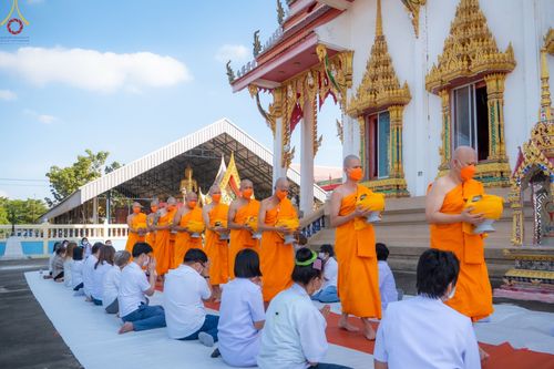 พิธีอุปสมบท วัดราษฎร์นิยมธรรม  อ.บางพลี จ.สมุทรปราการ รับบุญจัดงานโดยสำนักสถาบันพัฒนาเยาวชนโลก เมื่อวันที่ 7 ธันวาคม พ.ศ. 2565