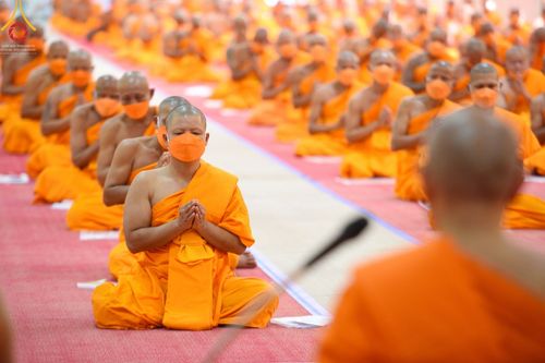 ภาพ No.67799:พิธีเจริญพระพุทธมนต์และถวายภัตตาหารเป็นสังฆทาน วันศุกร์ที่ 9 ธันวาคม พ.ศ. 2565 โครงการอุปสมบท รุ่นบูชาธรรมมหาปูชนียาจารย์ ณ วัดพระพุทธบาทราชวรมหาวิหาร อ.พระพุทธบาท จ.สระบุรี