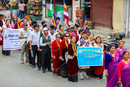 ภาพ No.317048:วันเสาร์ที่ 28 มีนาคม พ.ศ.2569 ธรรมยาตราจาริก ณ ซุ้มประตูลุมพินีเกต(Lumbini Gate) ประเทศเนปาล