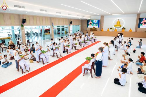 ภาพ No.65559:พิธีปลงผม และพิธีขอขมามอบผ้าไตร นาคธรรมทายาท ในโครงการอุปสมบทบูชาธรรม มหาปูชนียาจารย์ประจำปี 2565 ณ ศูนย์ปฏิบัติธรรมภาคใต้ บางกล่ำ จ.สงขลา วันที่ 19 พฤศจิกายน พ.ศ. 2565