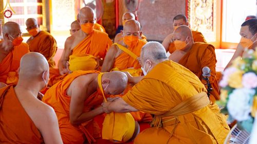 ภาพ No.66979:พิธีอุปสมบทวัดละหาร อ.บางบัวทอง    จ.นนทบุรี รับบุญจัดงานโดย สำนักต่างประเทศ เมื่อวันที่ 7 ธันวาคม พ.ศ. 2565