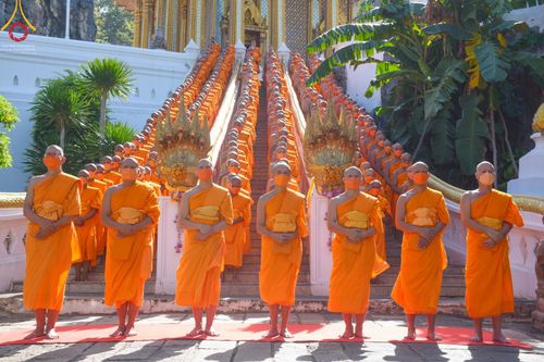 ภาพ No.67805:พิธีเจริญพระพุทธมนต์และถวายภัตตาหารเป็นสังฆทาน วันศุกร์ที่ 9 ธันวาคม พ.ศ. 2565 โครงการอุปสมบท รุ่นบูชาธรรมมหาปูชนียาจารย์ ณ วัดพระพุทธบาทราชวรมหาวิหาร อ.พระพุทธบาท จ.สระบุรี