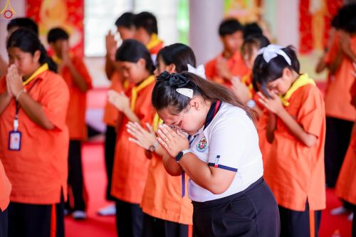 ภาพ No.338482:วันที่ 2-3 กรกฎาคม พ.ศ.2569 โครงการอบรมคุณธรรม จริยธรรมและความดีสากล ประจำปีการศึกษา2569 นักเรียนกว่า 150 คน  ณ วัดราษฎร์บูรณะ (วัดบางปลา) ต.บางปลา อ.บางพลี จ.สมุทรปราการ
