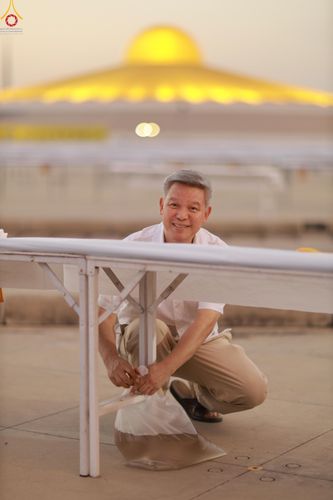 ภาพ No.320458:วันที่ 9 เมษายน พ.ศ.2569 การเตรียมงาน มัดถุงน้ำ ถ่วงขาโต๊ะไทยธรรม เพื่องานถวายมหาสังฆทาน 40,000 กว่าวัดทั่วประเทศ วันคุ้มครองโลก 22 เมษายน พ.ศ.2569 วัดพระธรรมกาย